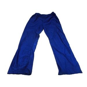 Delong Pants Mens 20 Blue Basketball Break Away Snap Warm Up Track Vintage USA